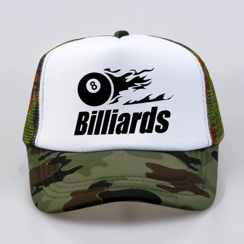 2020 Summer Brand Billiards Men trucker cap Snooker Lovers Baseball cap Fashion Brand Dad hat Unisex snapback hats bone