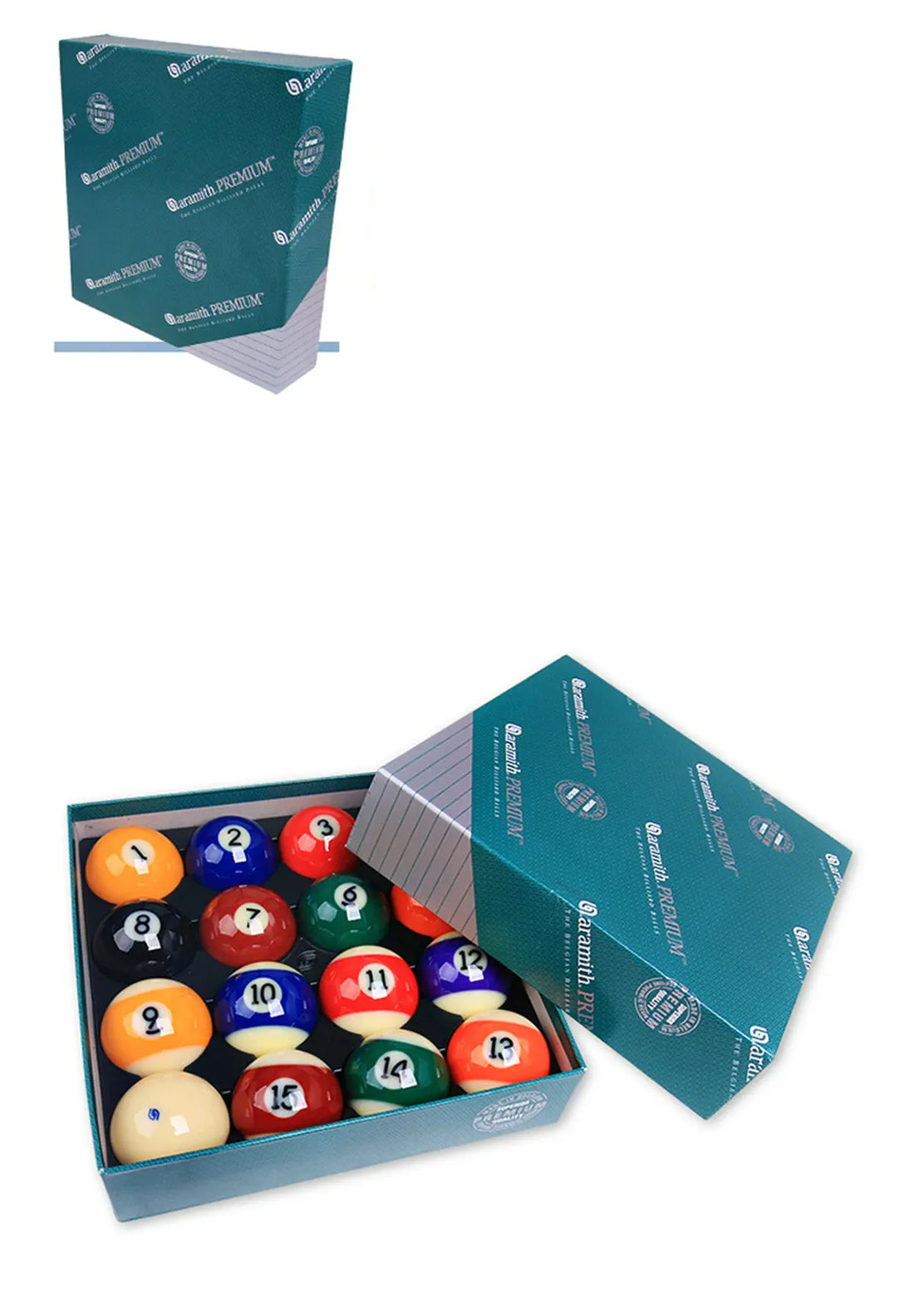 Aramith Super Premium Tournament Pro Billiards Pool Ball Set 2-1/4"/2-1/16"