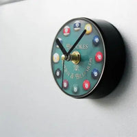 European retro billiard Snooker refrigerator magnet wall clock Watch fashion creative billiard refrigerator clock