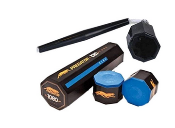 Predator Chalk 1080 Pure 5 Pieces Blue with Action Octagon Style Cue Chalker